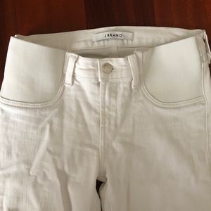 Maternity J Brand cropped jeans.